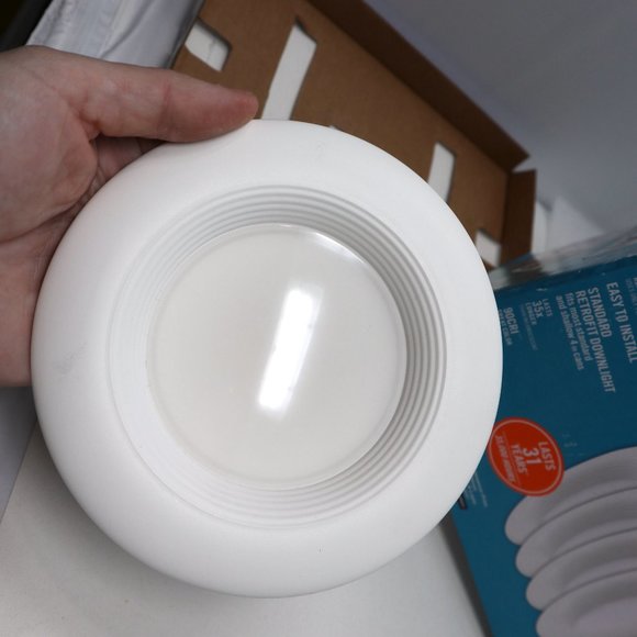 3-Pack EcoSmart LED Soft White Integrated Recessed Trim Retrofit Downlight 4" - Picture 9 of 16